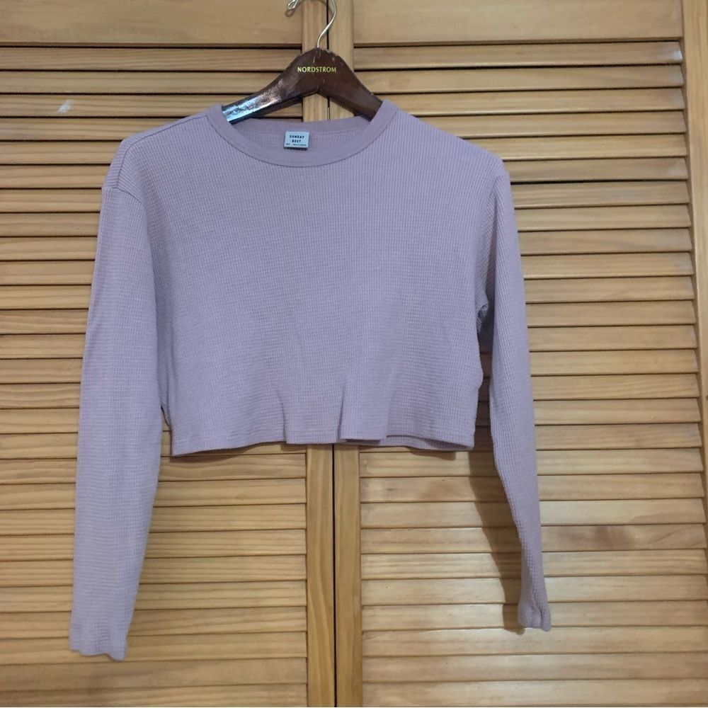 Sunday Best Thermal Crop Long sleeve XXS